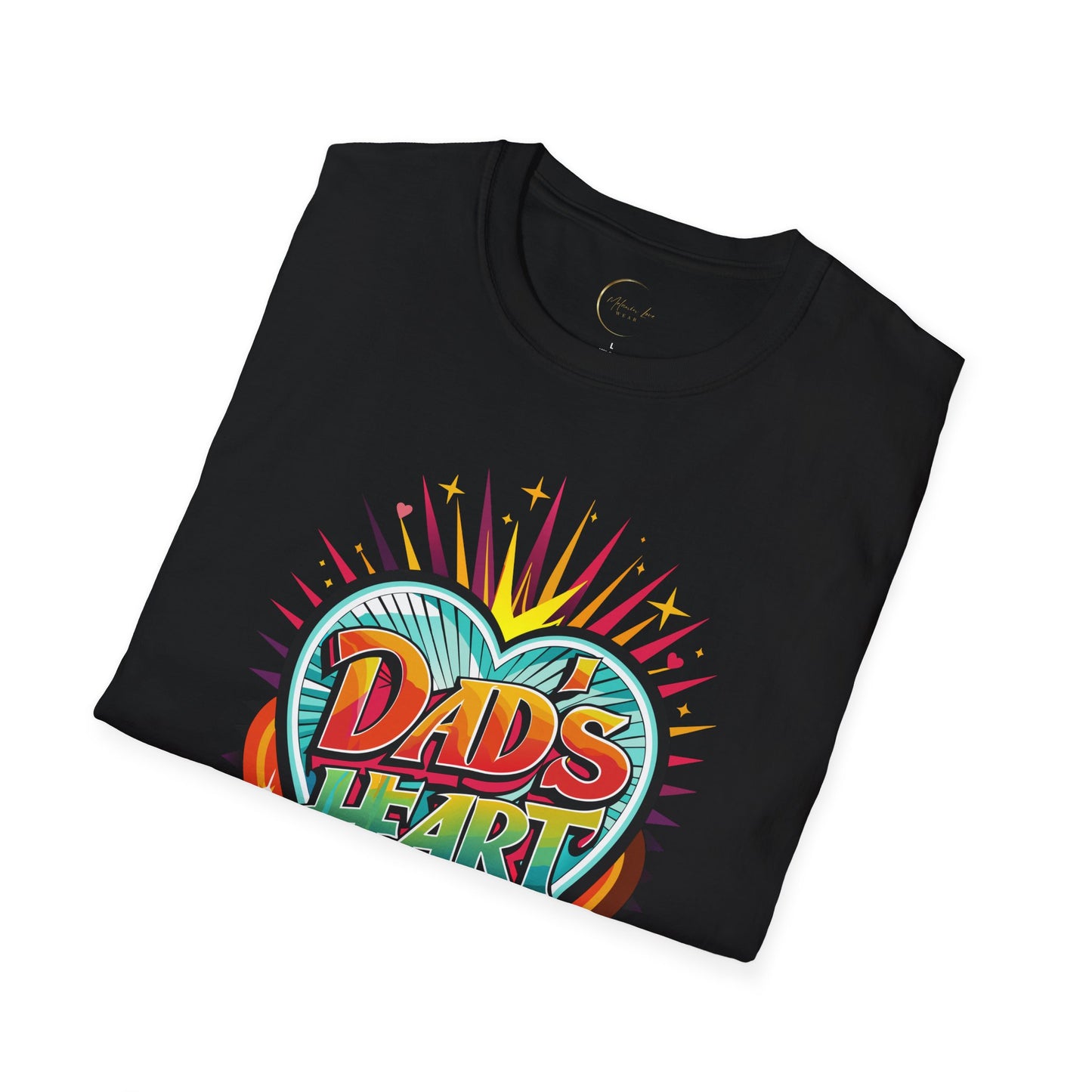 Unisex Softstyle Dad's Heart T-Shirt