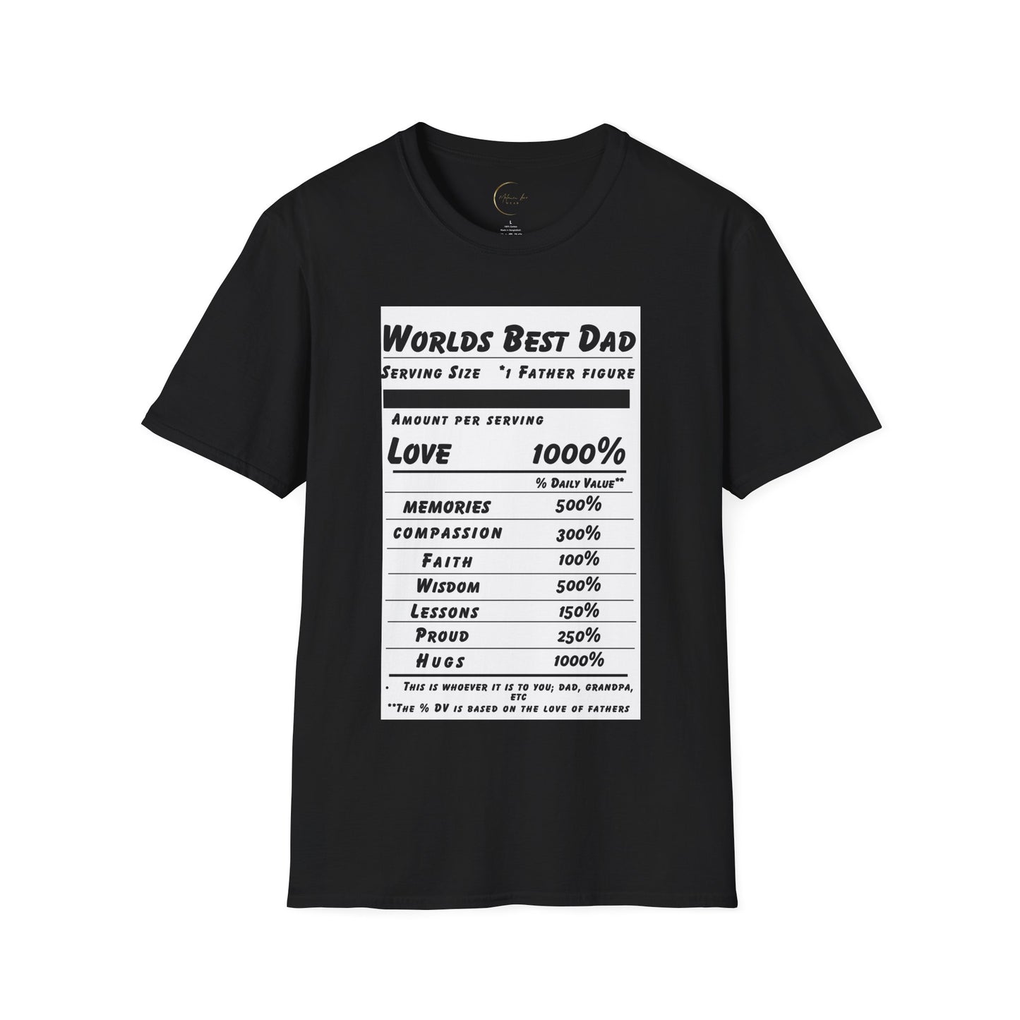 Unisex Softstyle World's Best Dad (Ingredients) T-Shirt