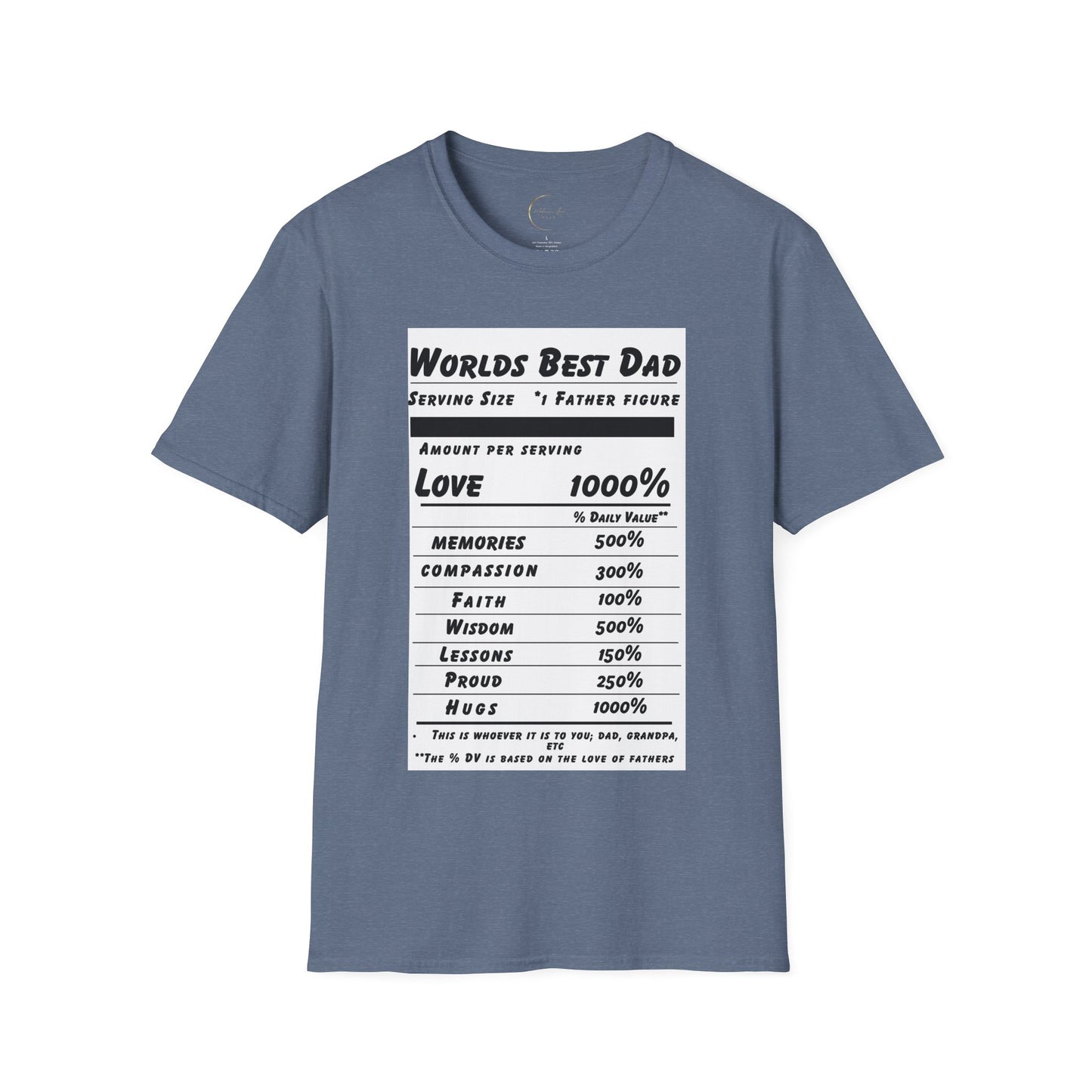 Unisex Softstyle World's Best Dad (Ingredients) T-Shirt