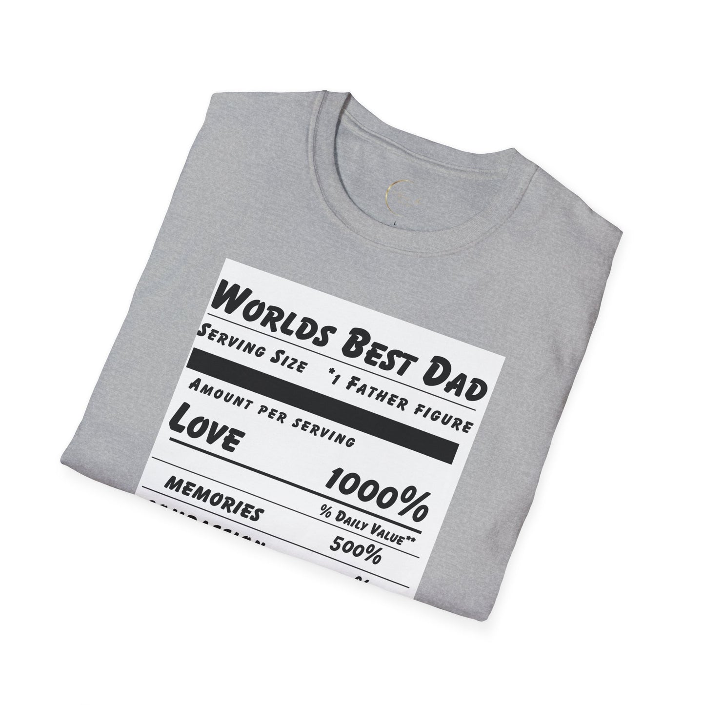 Unisex Softstyle World's Best Dad (Ingredients) T-Shirt