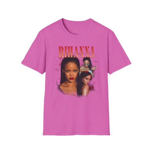 Rihanna Unisex Softstyle T-Shirt | Casual Fashion, Music Lover Gift, Birthday Gift, Concert Tee, Unique Style
