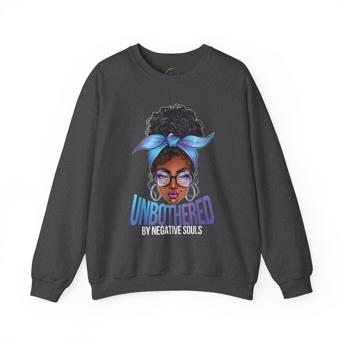 Crewneck Sweatshirt — "Unbothered" Afro Girl Graphic