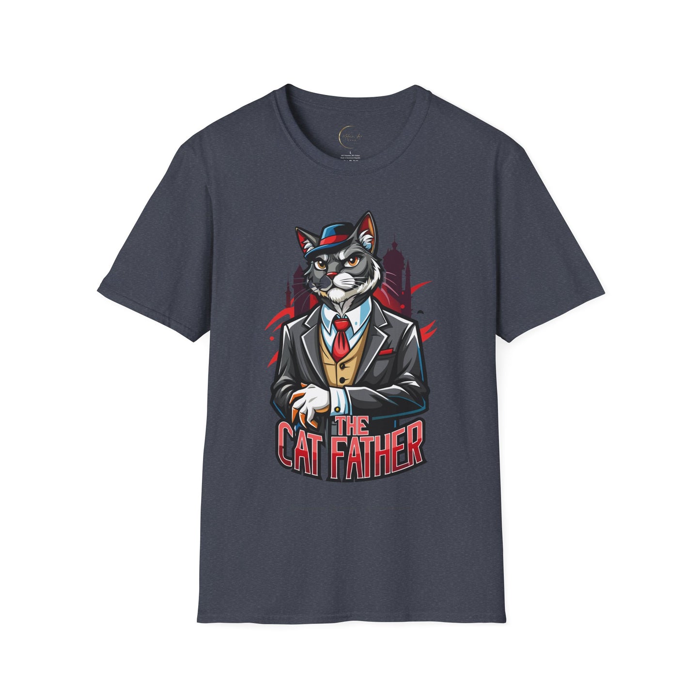 Unisex Softstyle Cat Father T-Shirt