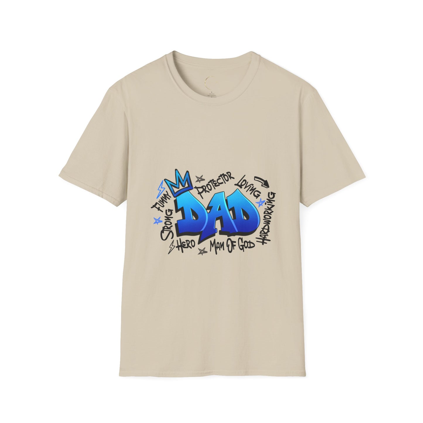 Unisex Softstyle Graffiti Dad T-Shirt