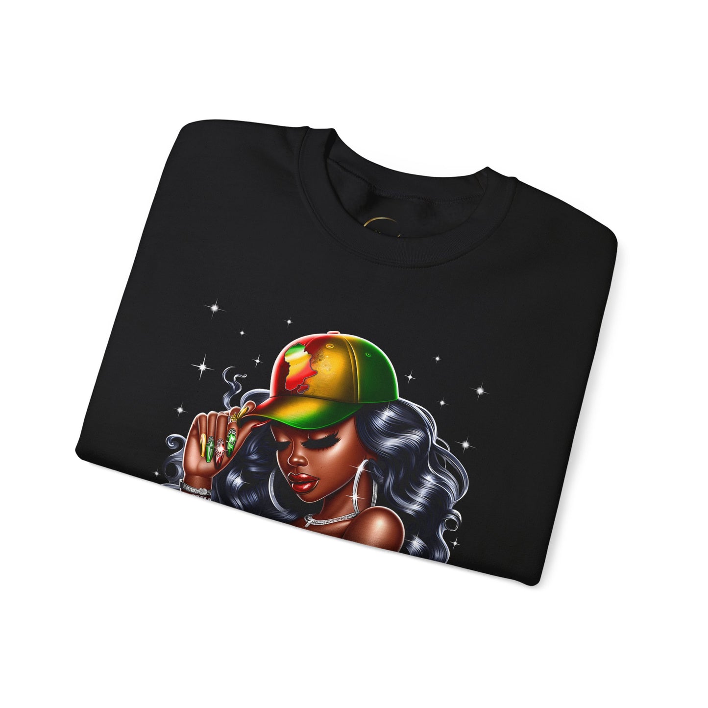Unbothered Rasta Vibes Crewneck Sweatshirt