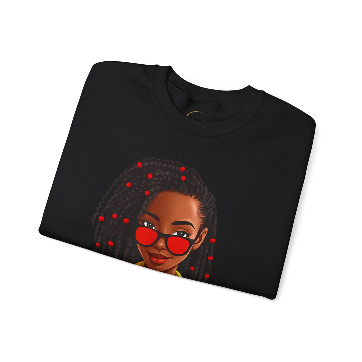 Unbothered Sweatshirt – Black Girl Magic Crewneck with "Unbothered by Negative Souls" Design