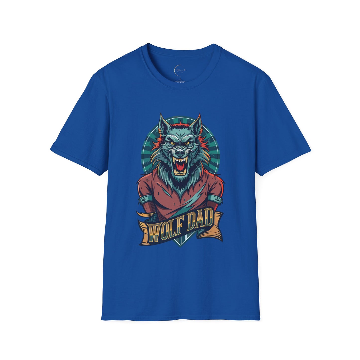 Unisex Softstyle Wolf Dad T-Shirt