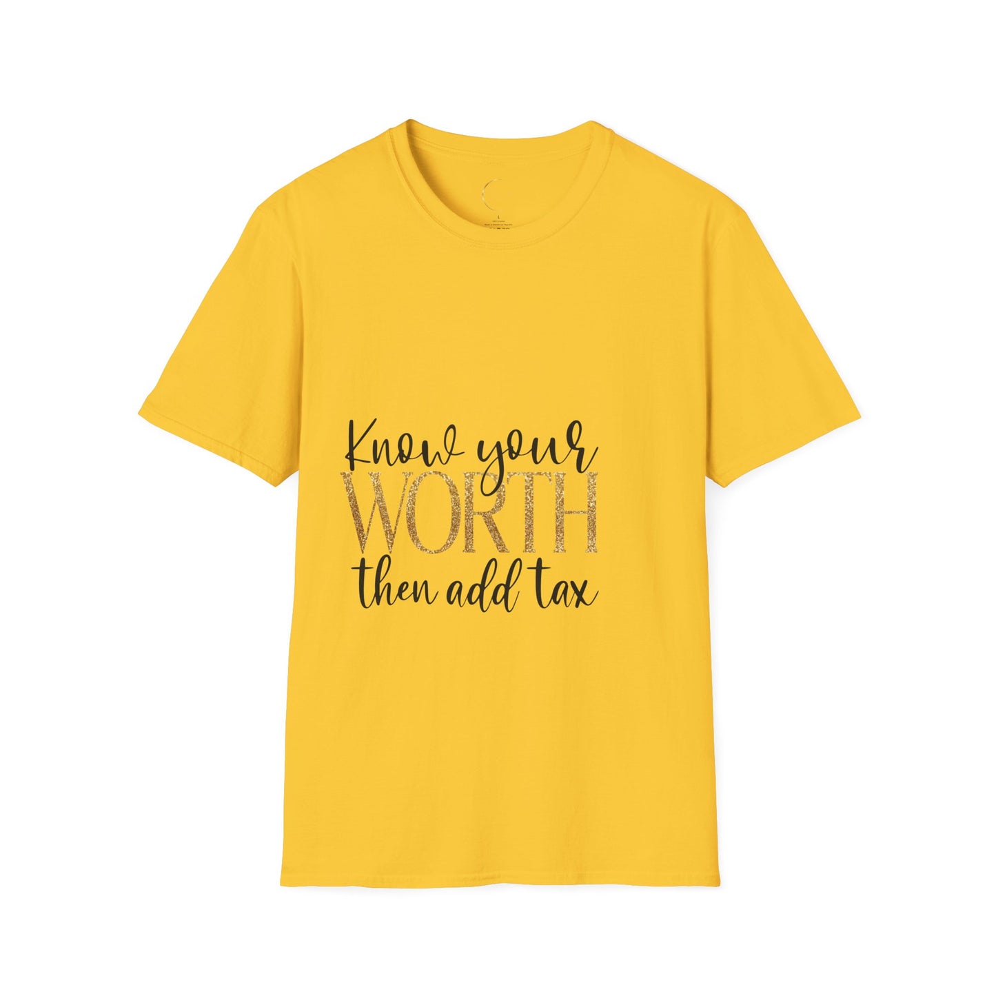 Unisex Softstyle Know Your Worth  T-Shirt