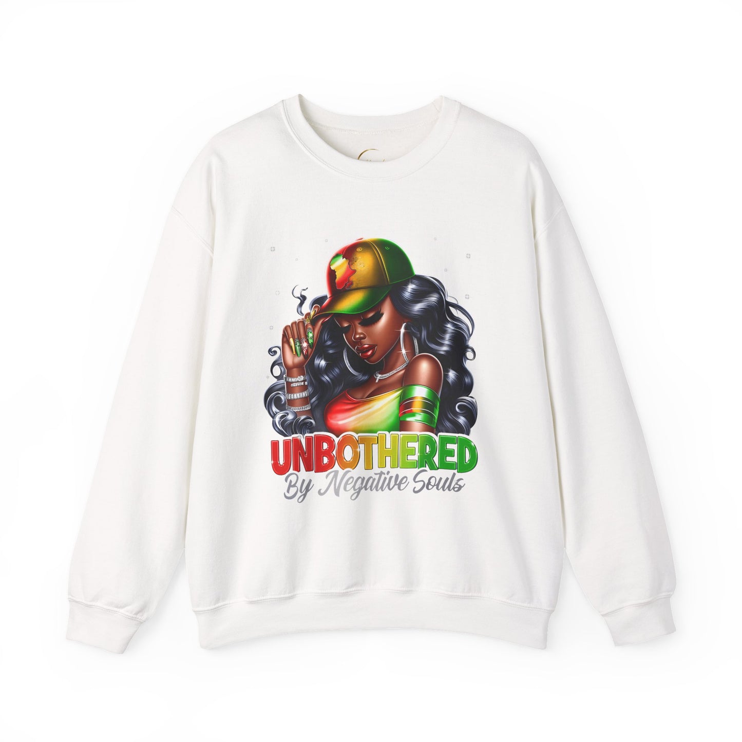 Unbothered Rasta Vibes Crewneck Sweatshirt