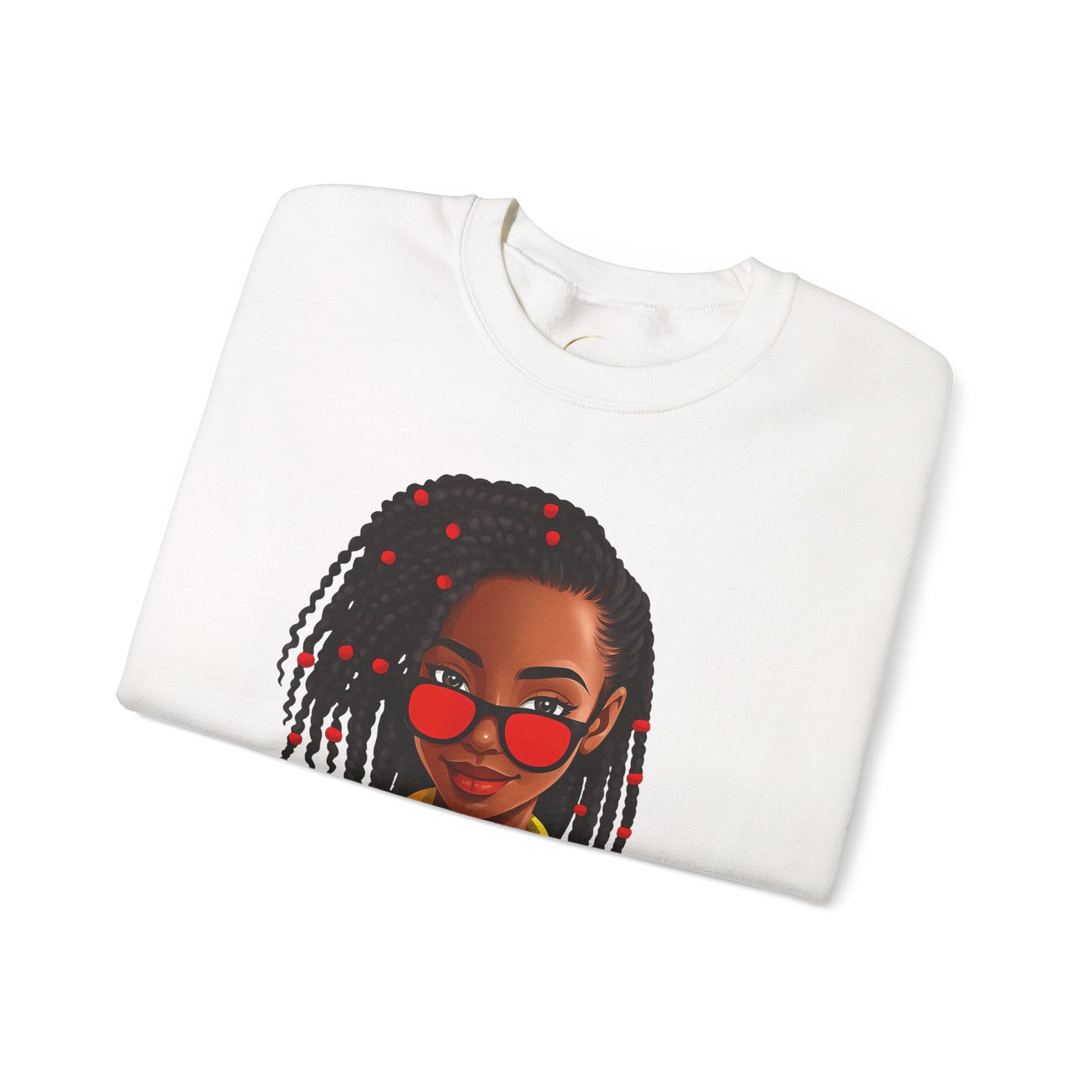 Unbothered Sweatshirt – Black Girl Magic Crewneck with "Unbothered by Negative Souls" Design