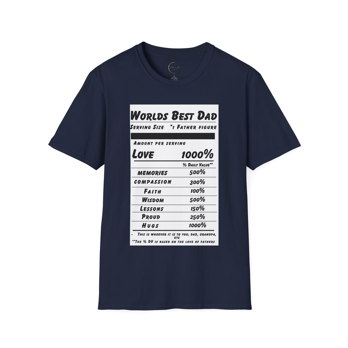 Unisex Softstyle World's Best Dad (Ingredients) T-Shirt