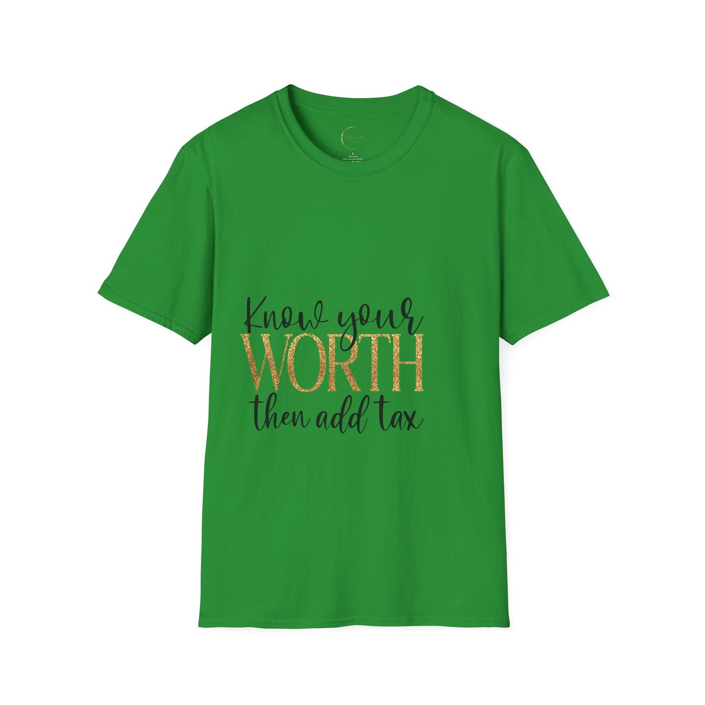 Unisex Softstyle Know Your Worth  T-Shirt