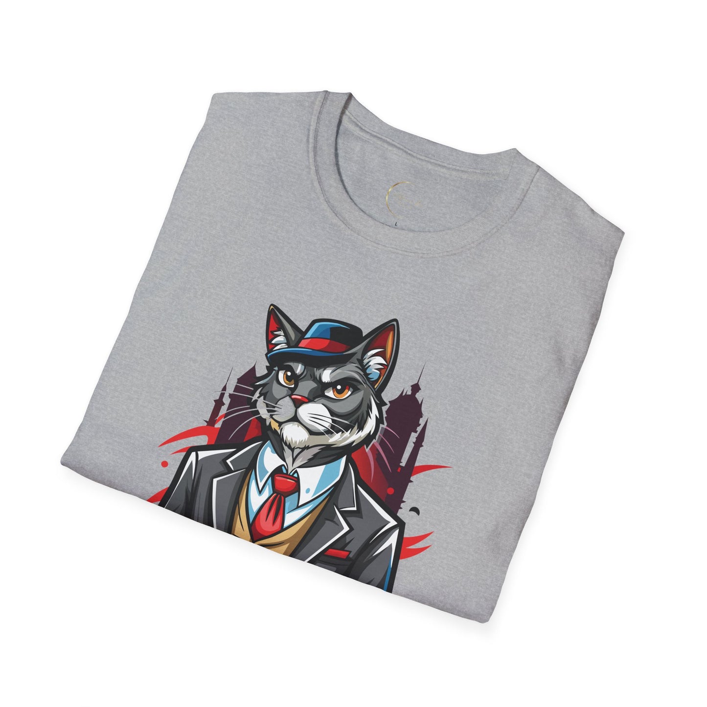 Unisex Softstyle Cat Father T-Shirt