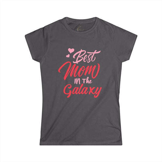Best Mom in the Galaxy Women's Softstyle Tee - Cute Mother's Day Gift