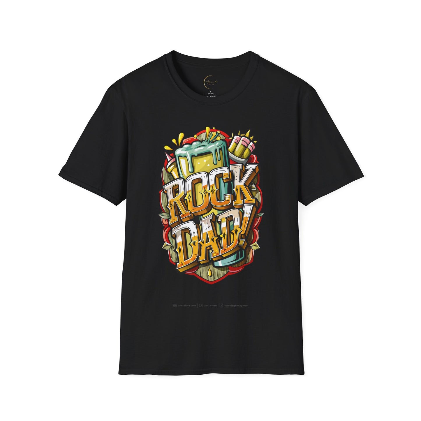 Unisex Softstyle Rock Dad T-Shirt