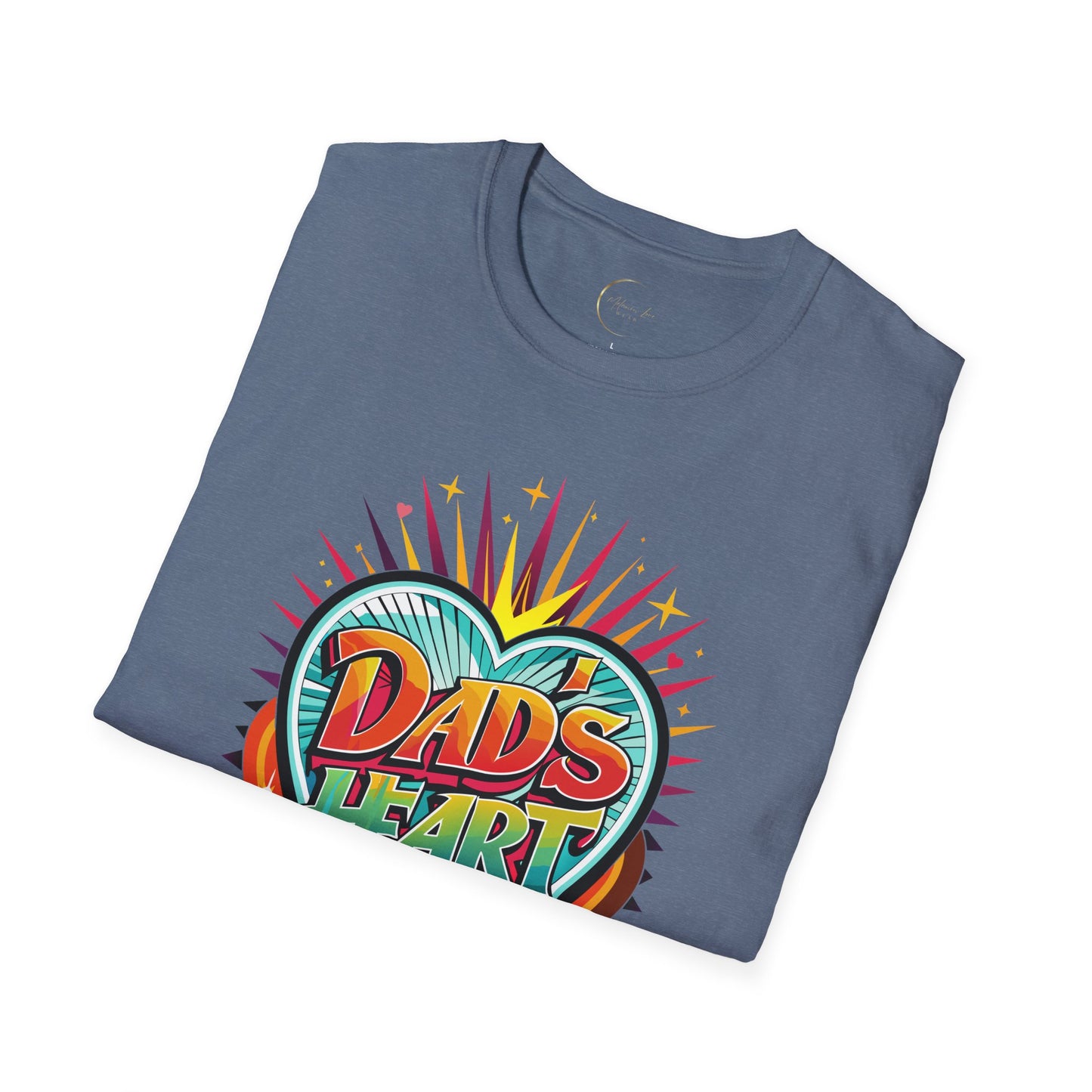 Unisex Softstyle Dad's Heart T-Shirt