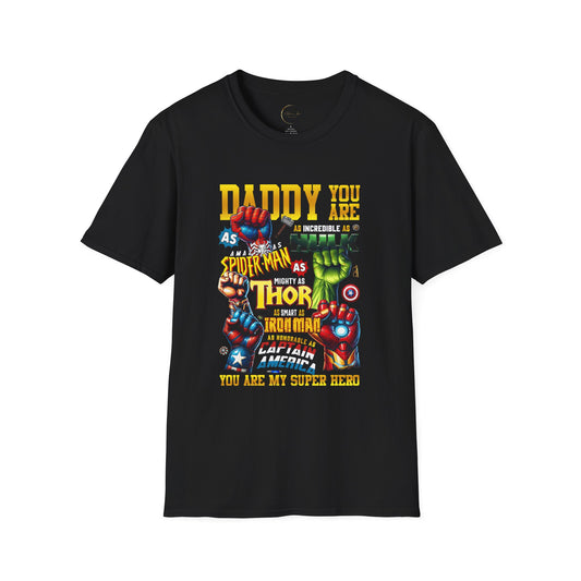 Superhero Dad T-Shirt | Gift for Father's Day, Birthday, Dad's Day, Marvel Fan T-Shirt, Dad Humor Tee, Family Matching Tees