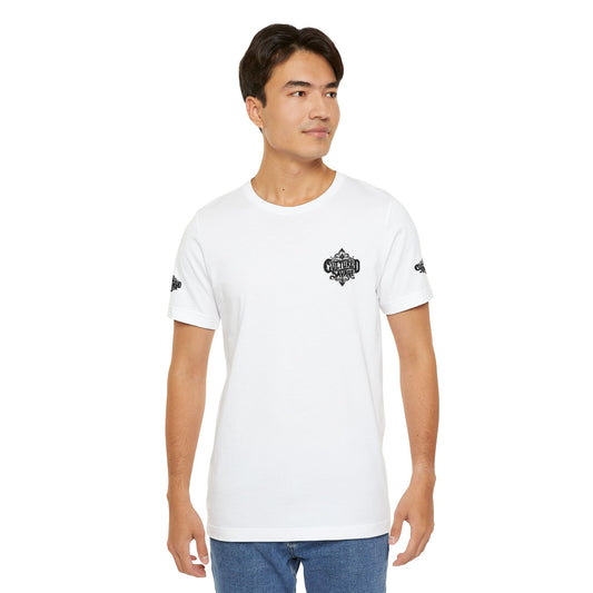 T-Shirt — Ornate Crest Pocket Graphic