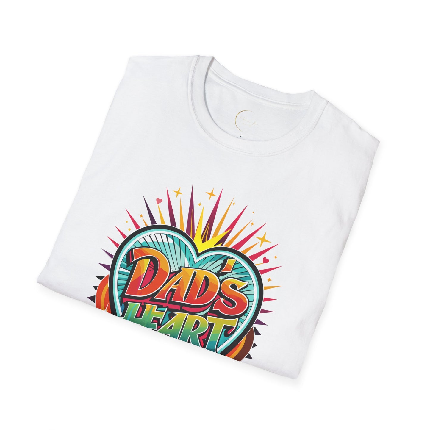Unisex Softstyle Dad's Heart T-Shirt