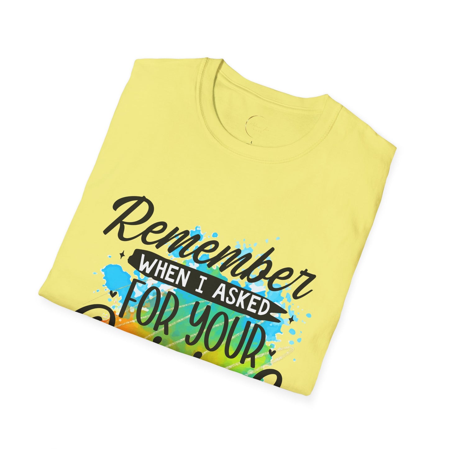 Unisex Softstyle Remember When  T-Shirt
