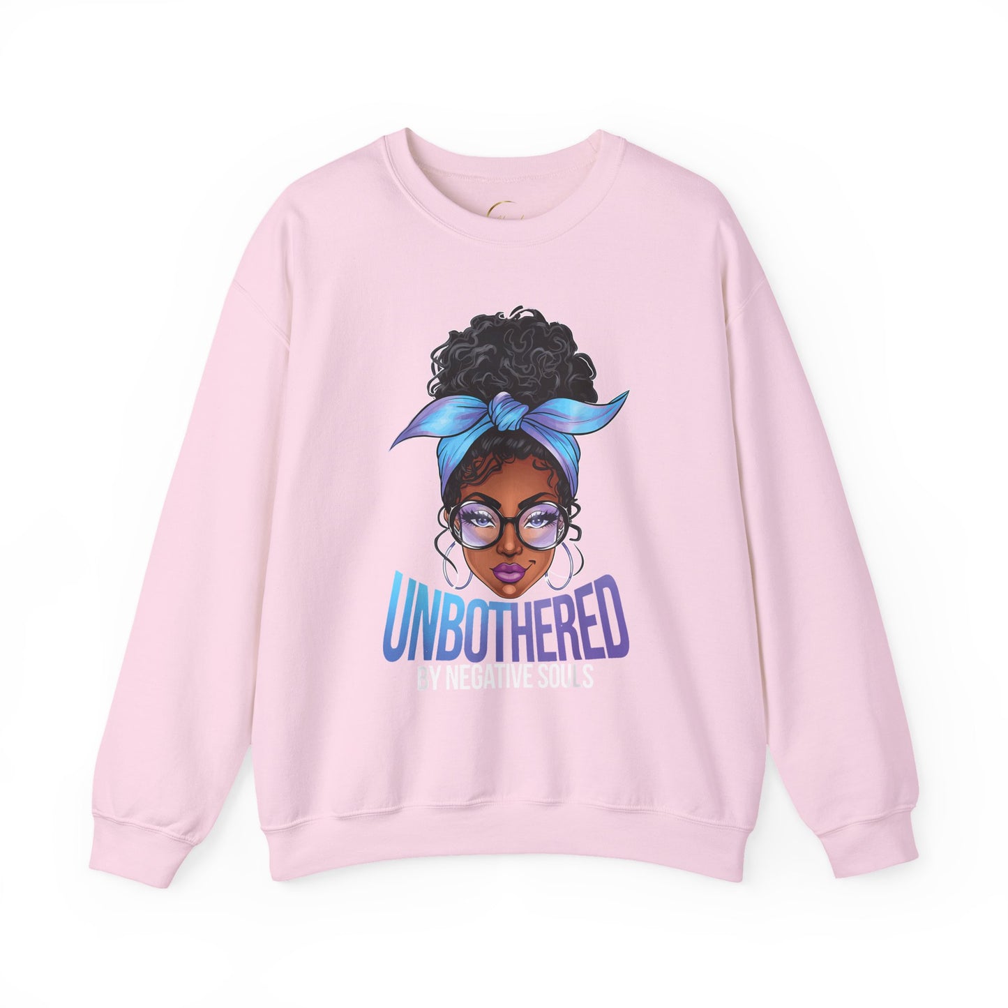 Crewneck Sweatshirt — "Unbothered" Afro Girl Graphic
