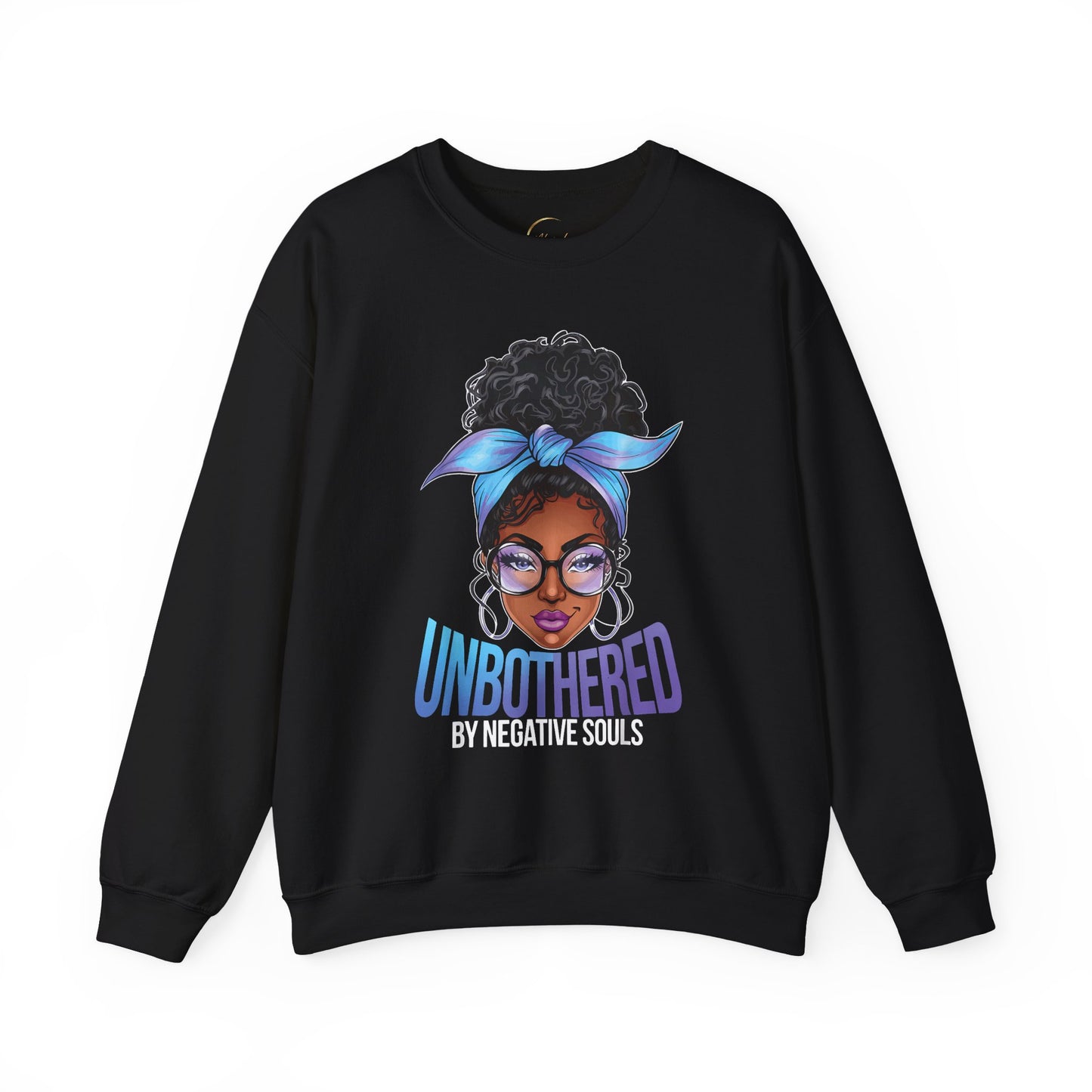Crewneck Sweatshirt — "Unbothered" Afro Girl Graphic