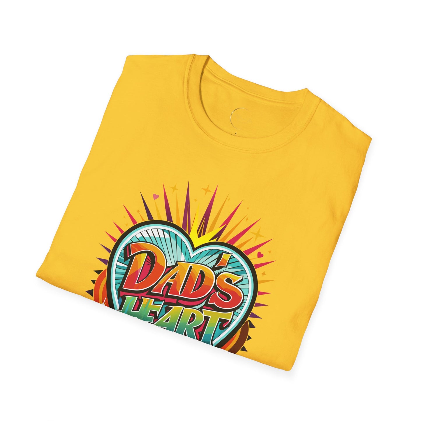 Unisex Softstyle Dad's Heart T-Shirt
