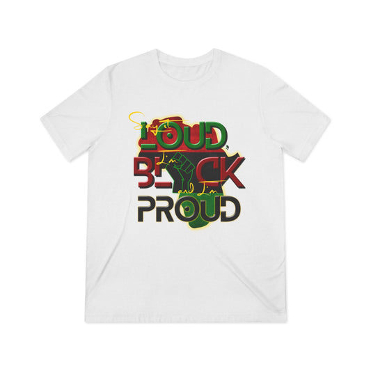 Unisex Black and Proud Triblend Tee