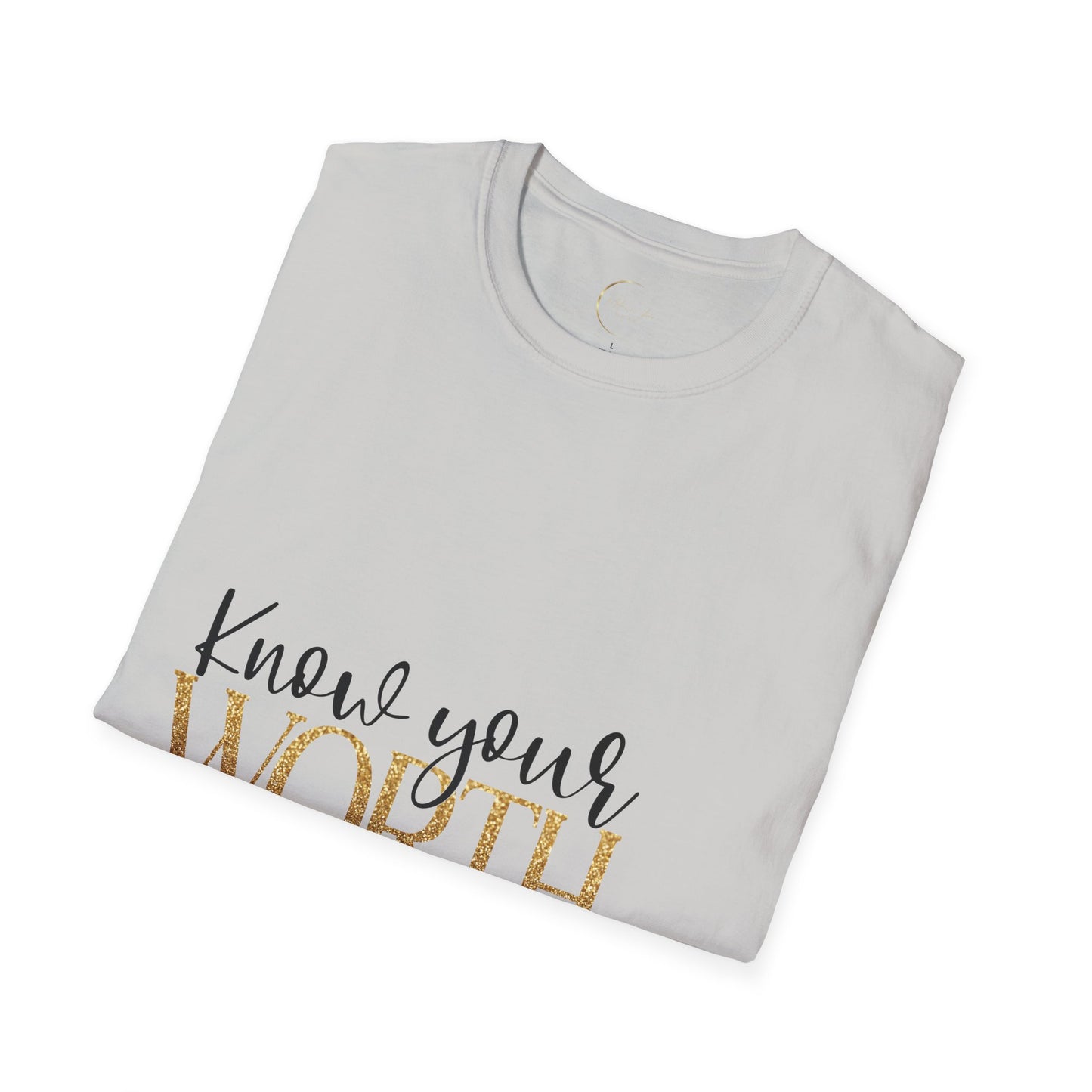 Unisex Softstyle Know Your Worth  T-Shirt