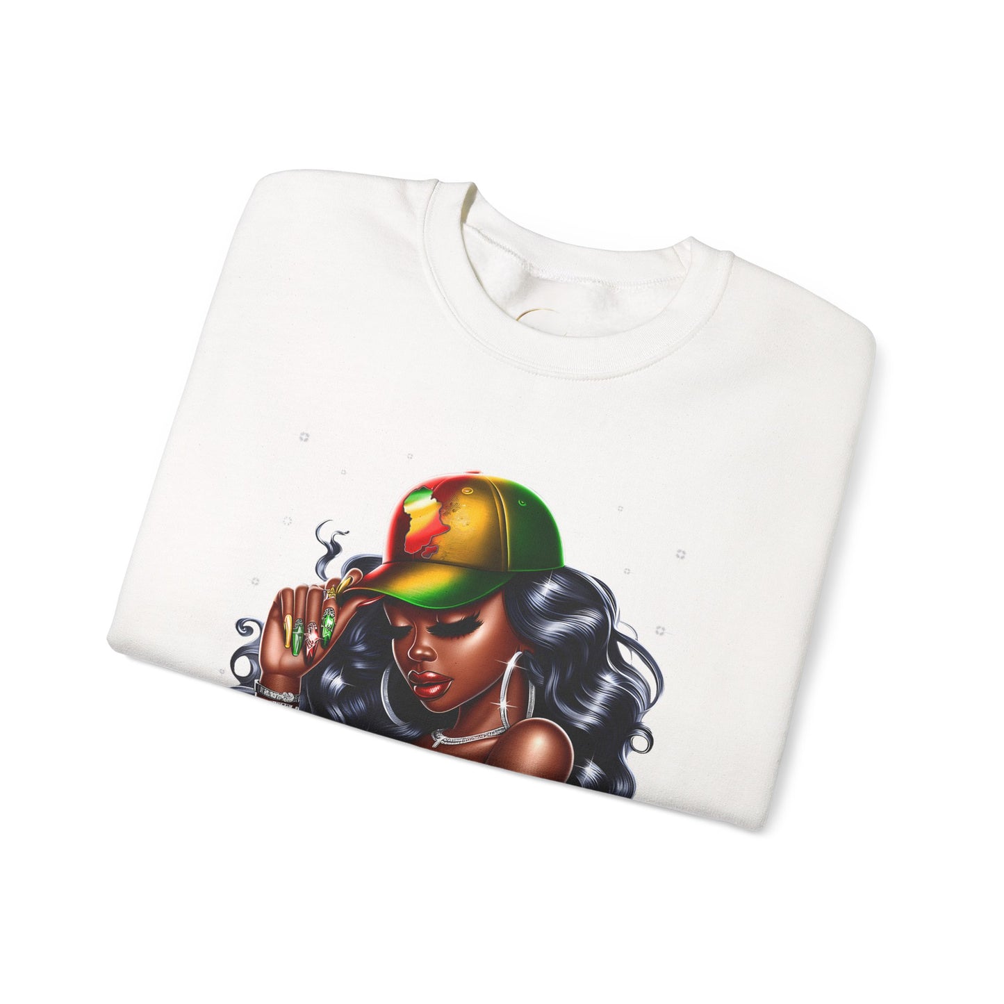 Unbothered Rasta Vibes Crewneck Sweatshirt