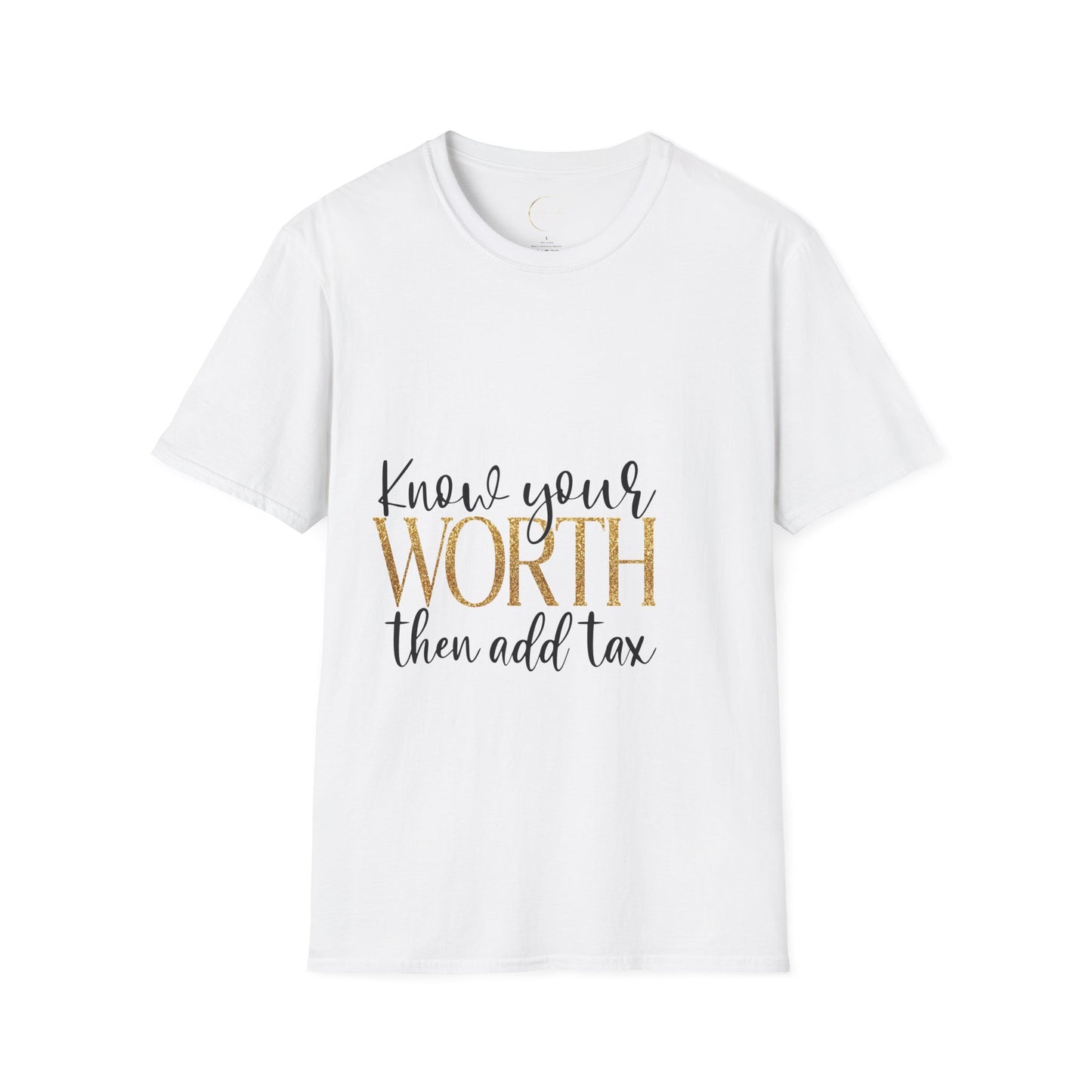 Unisex Softstyle Know Your Worth  T-Shirt