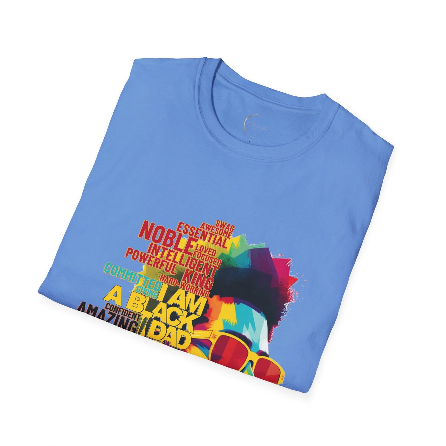 Unisex Softstyle I Am A Black Dad T-Shirt