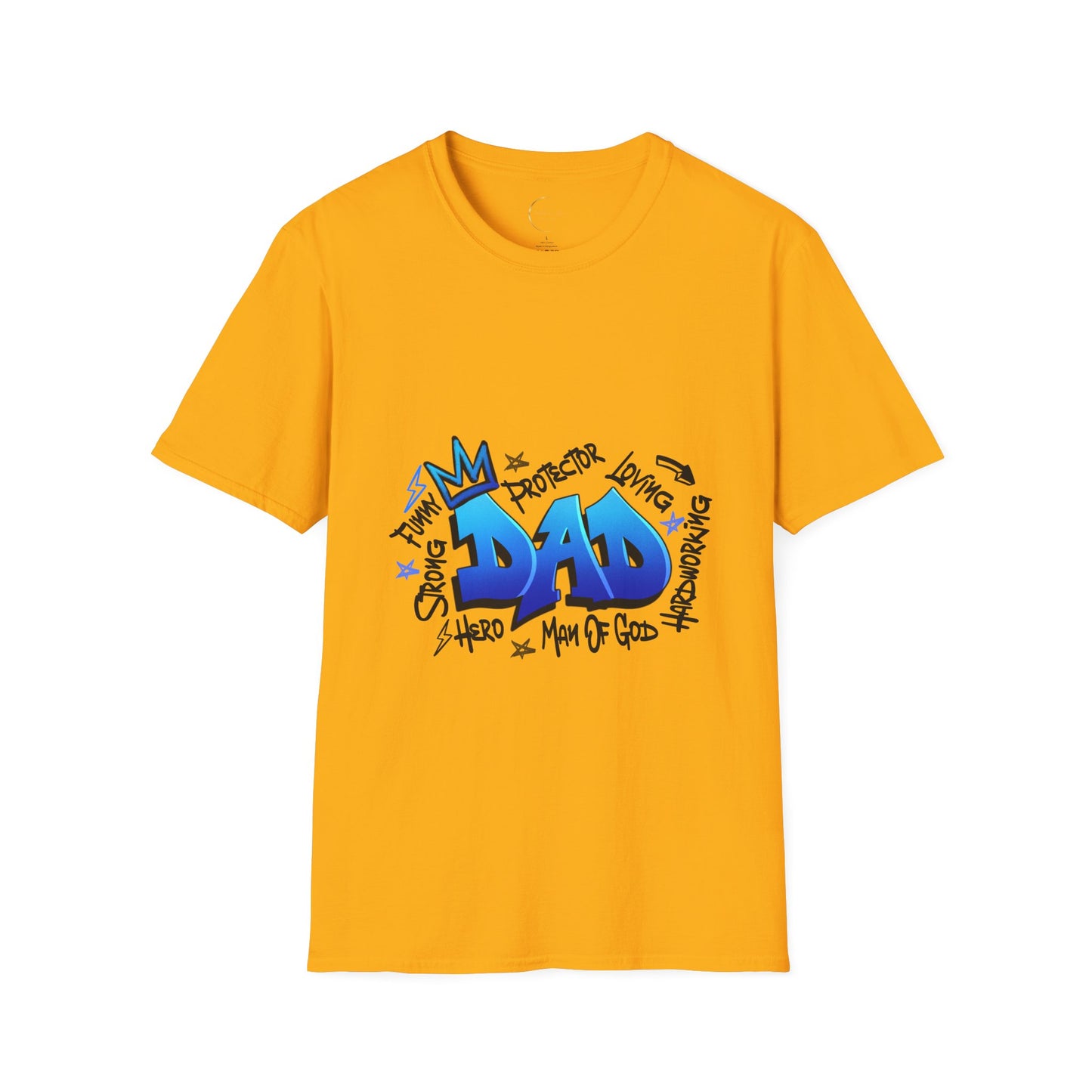 Unisex Softstyle Graffiti Dad T-Shirt