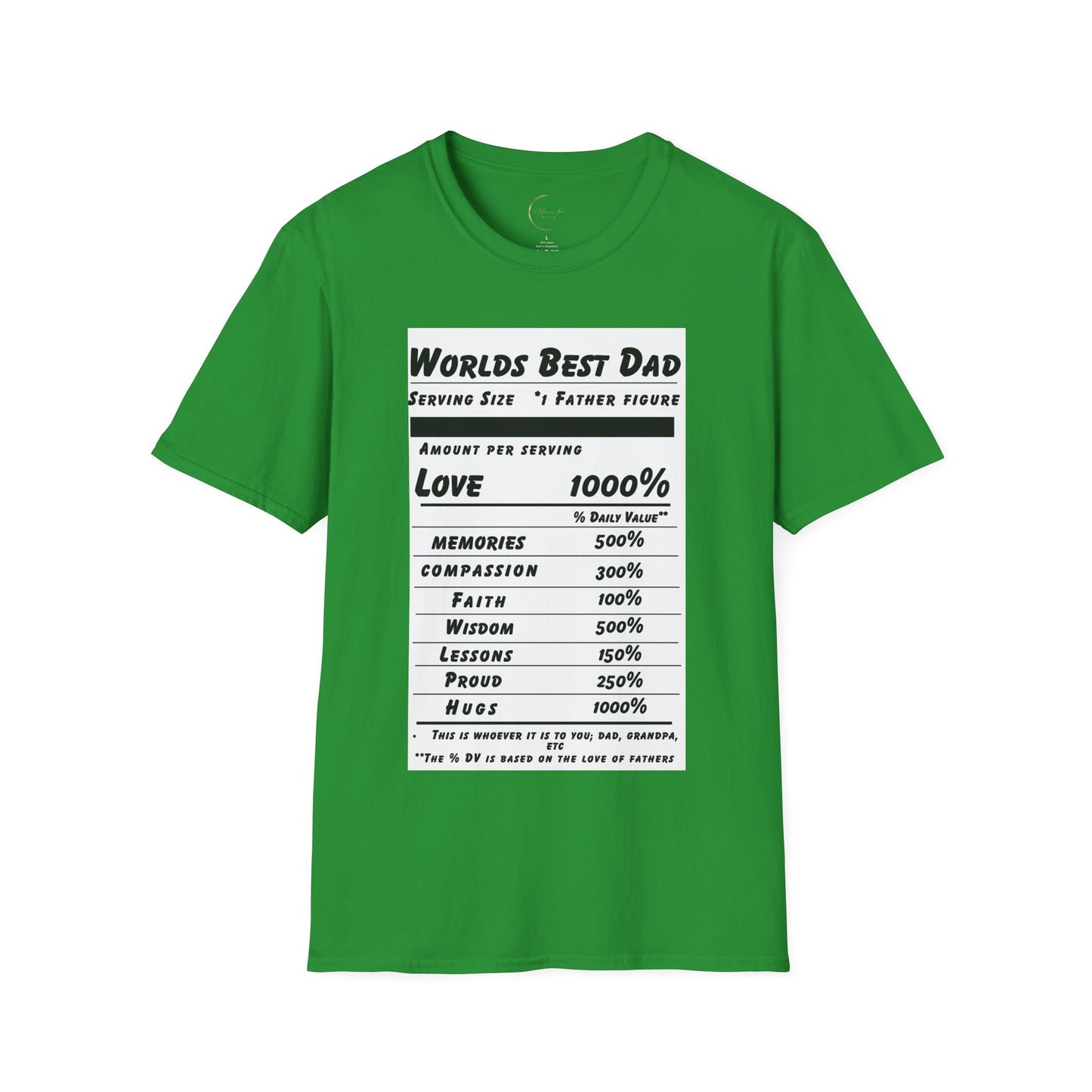 Unisex Softstyle World's Best Dad (Ingredients) T-Shirt