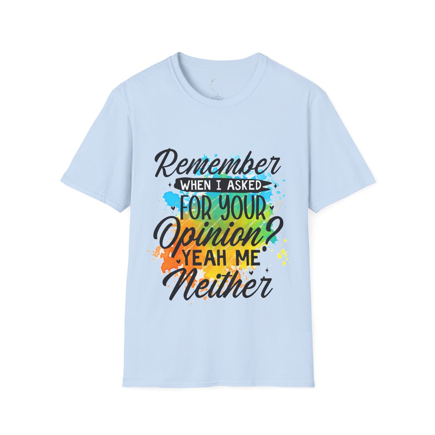 Unisex Softstyle Remember When  T-Shirt