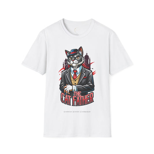 Unisex Softstyle Cat Father T-Shirt