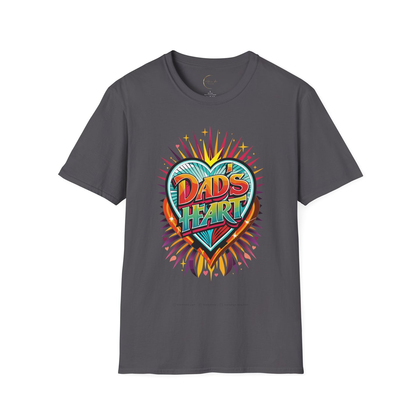 Unisex Softstyle Dad's Heart T-Shirt