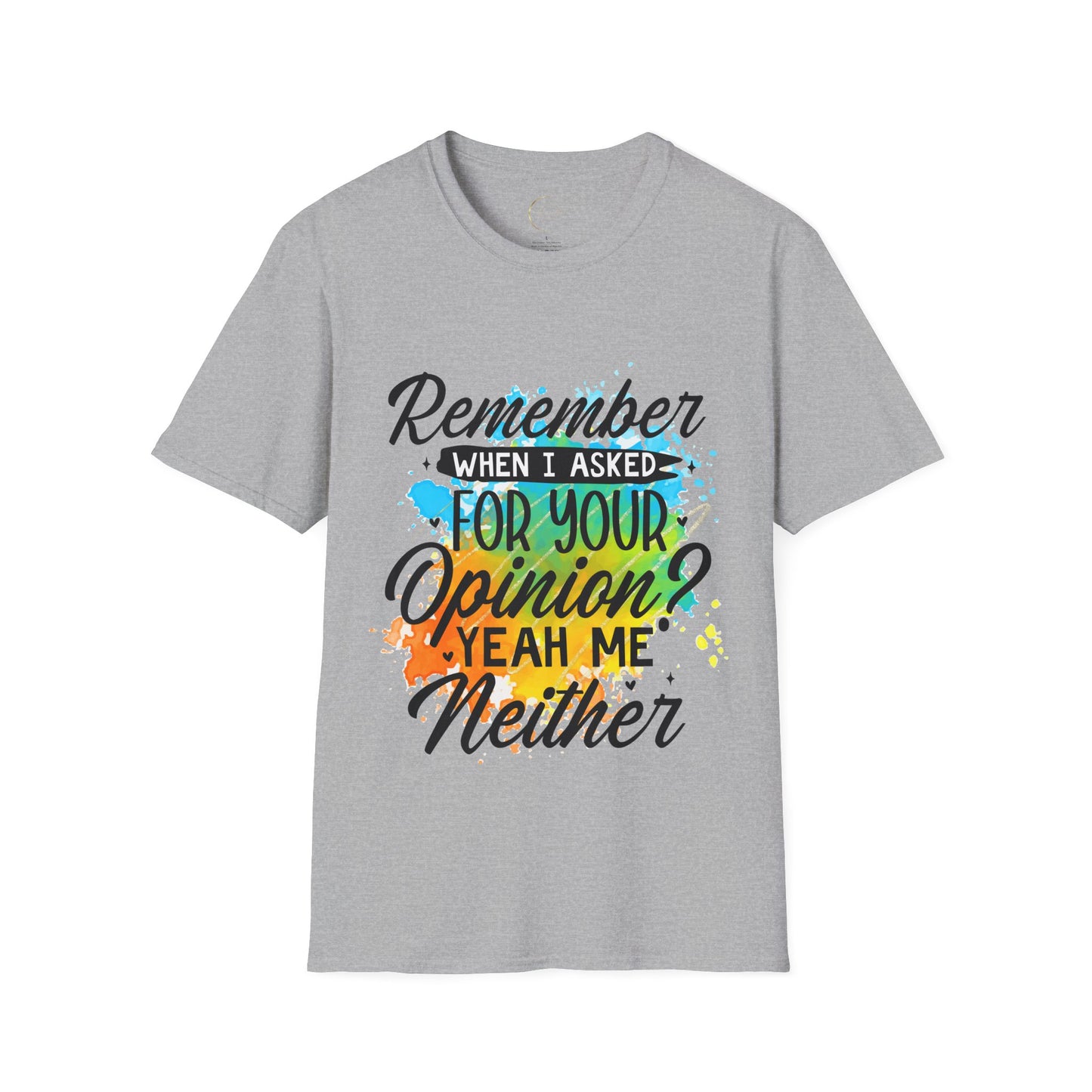 Unisex Softstyle Remember When  T-Shirt