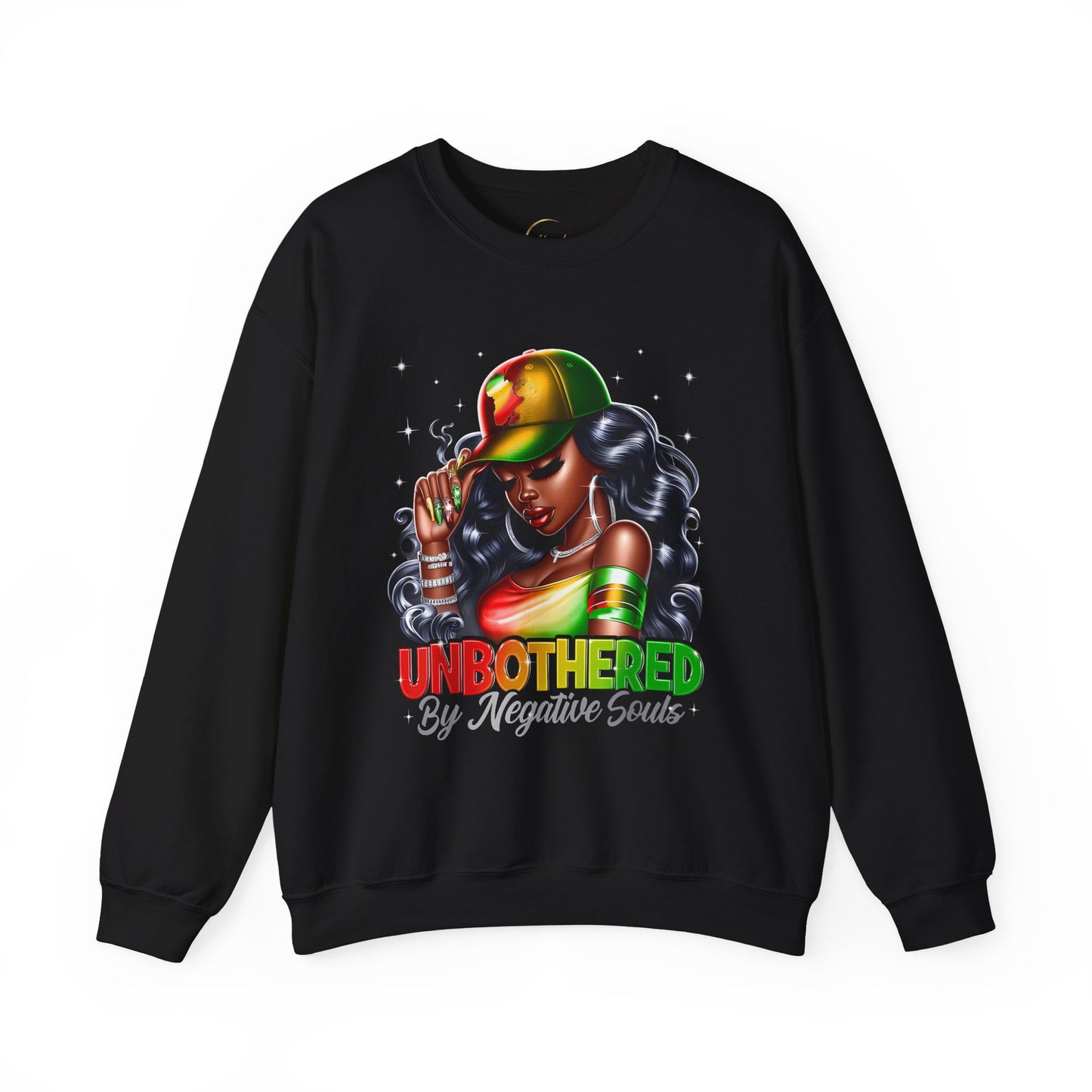 Unbothered Rasta Vibes Crewneck Sweatshirt