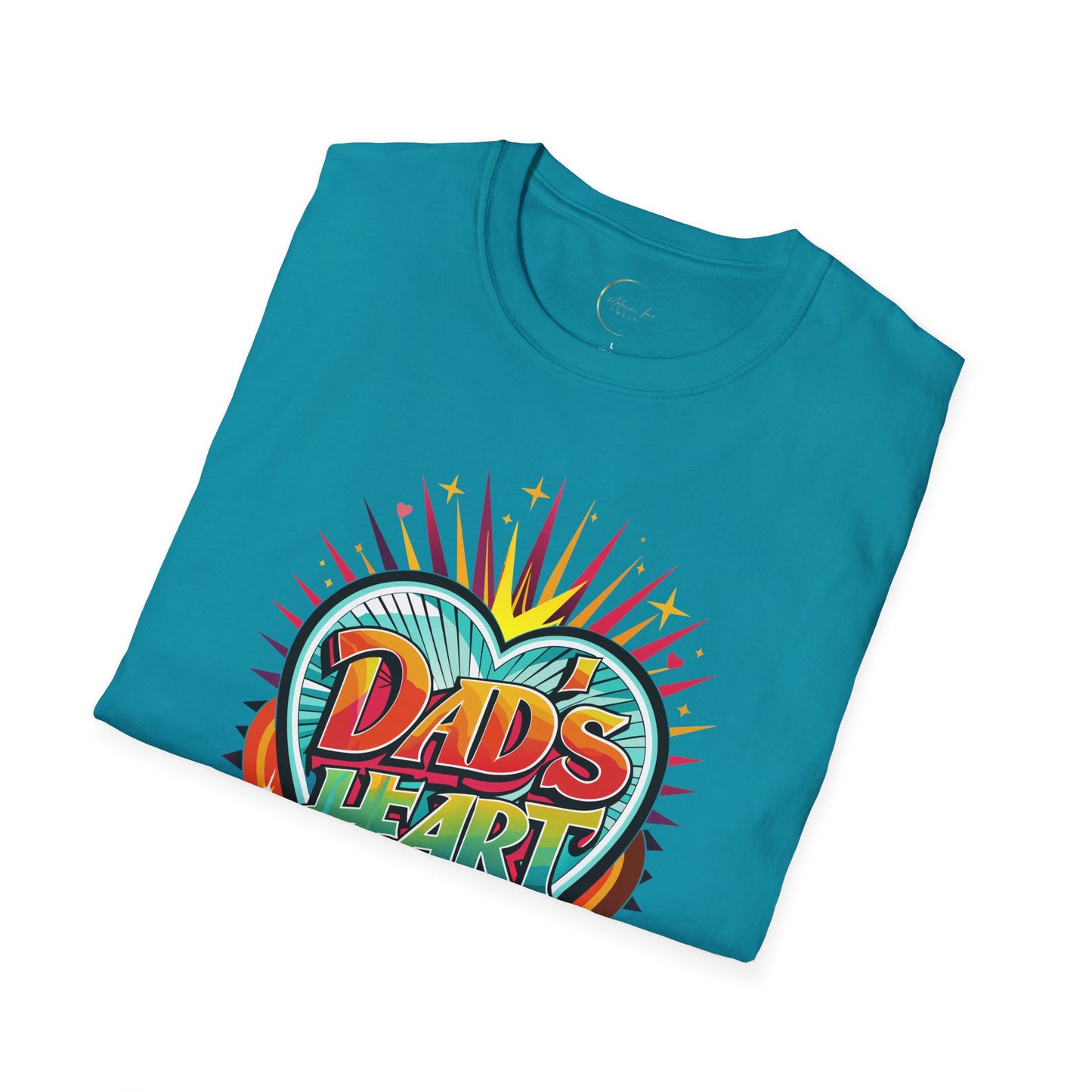 Unisex Softstyle Dad's Heart T-Shirt
