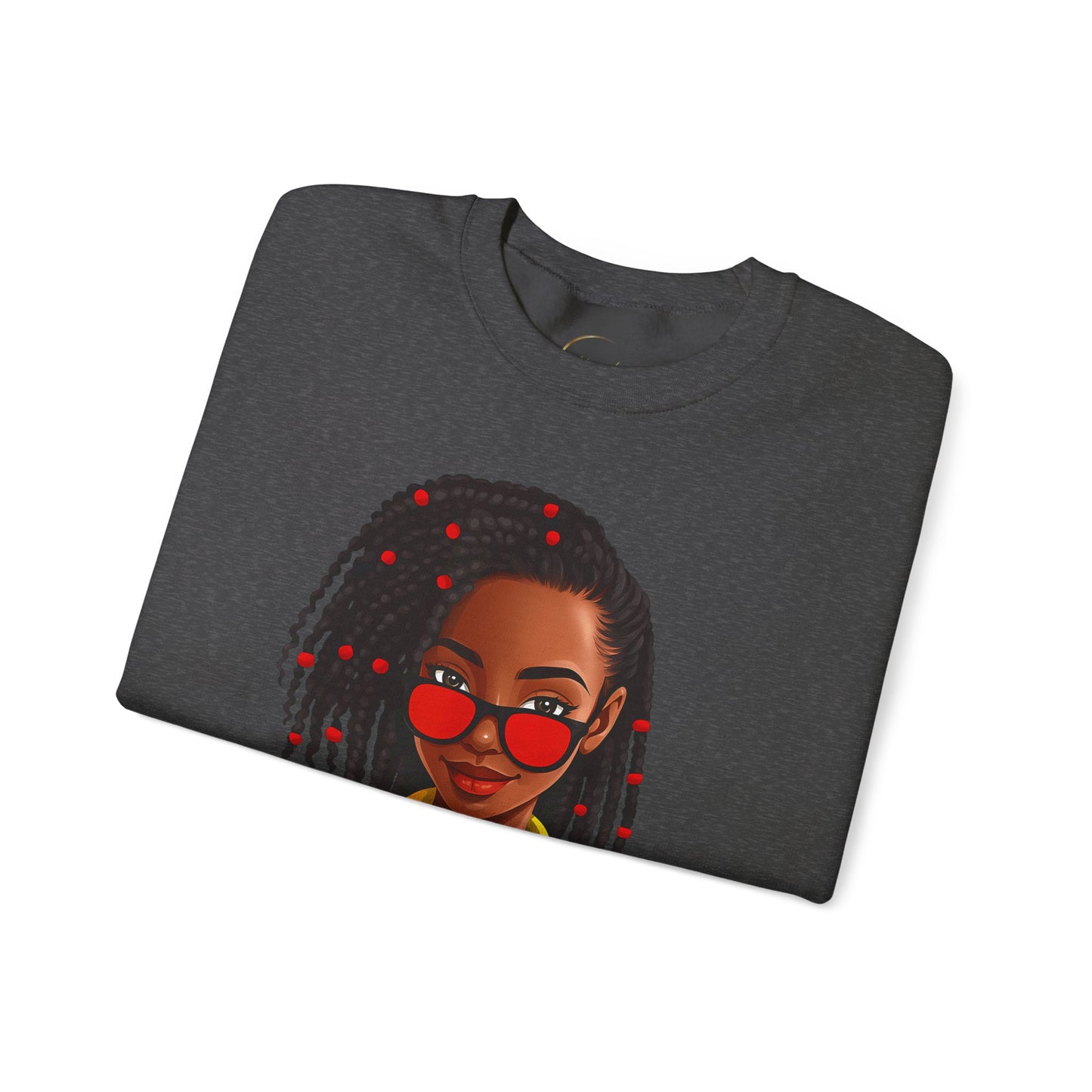 Unbothered Sweatshirt – Black Girl Magic Crewneck with "Unbothered by Negative Souls" Design