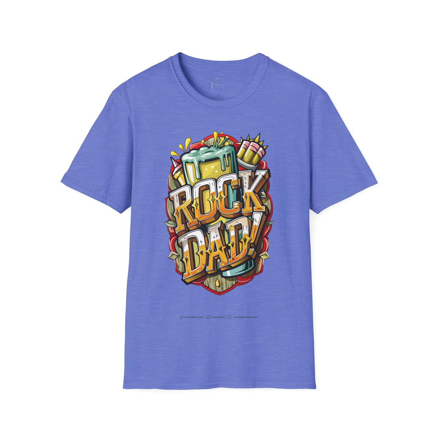 Unisex Softstyle Rock Dad T-Shirt