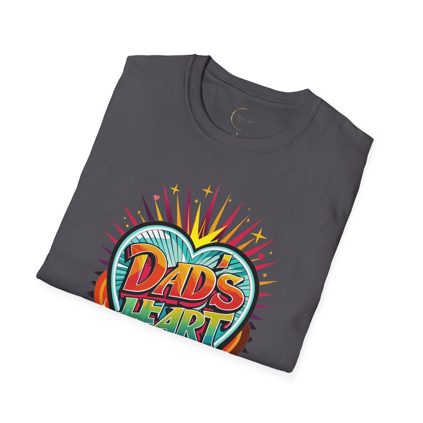 Unisex Softstyle Dad's Heart T-Shirt