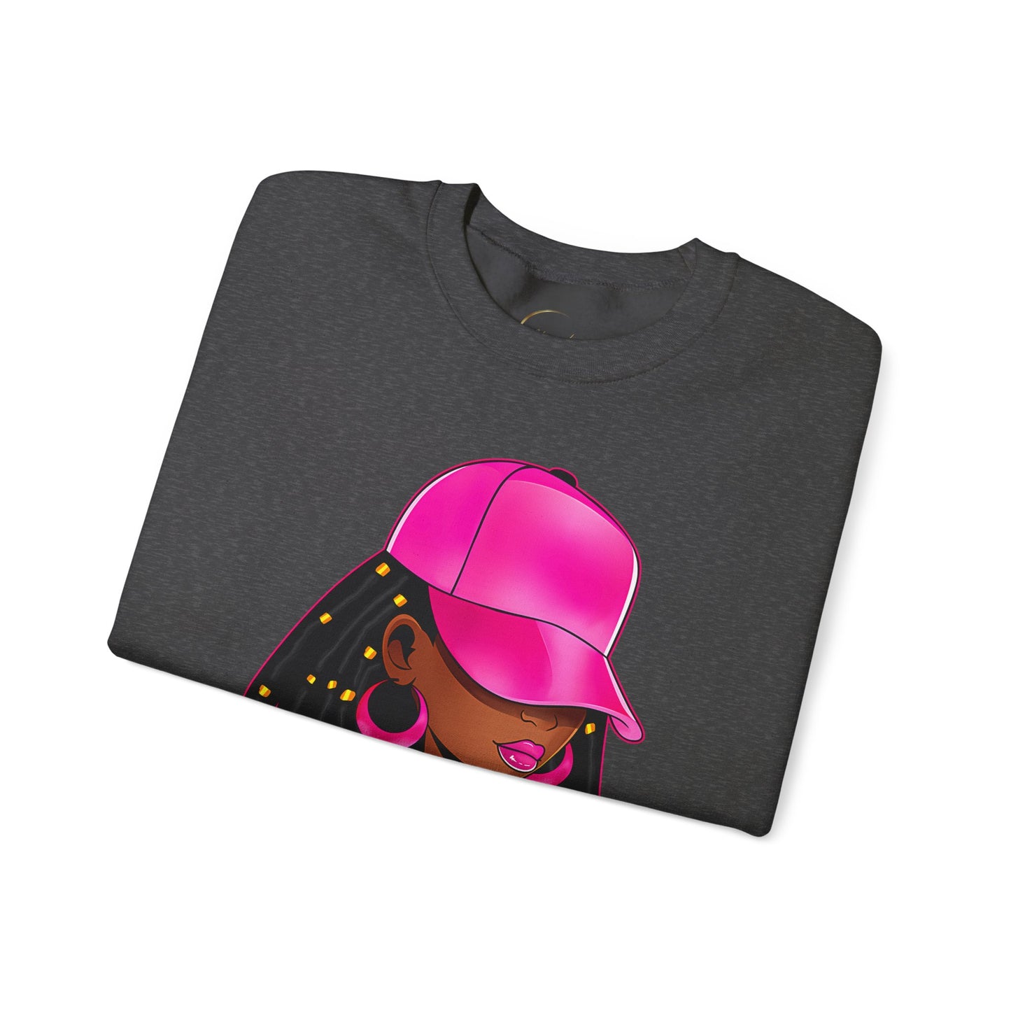 Crewneck Sweatshirt — "Unbothered by Negative Souls" Afrocentric Graphic