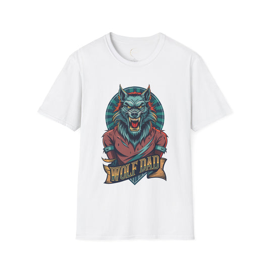 Unisex Softstyle Wolf Dad T-Shirt