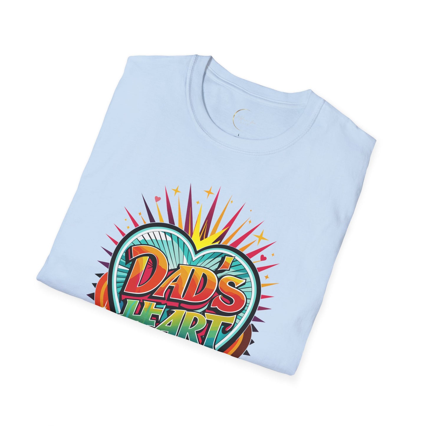 Unisex Softstyle Dad's Heart T-Shirt