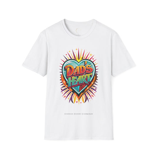 Unisex Softstyle Dad's Heart T-Shirt