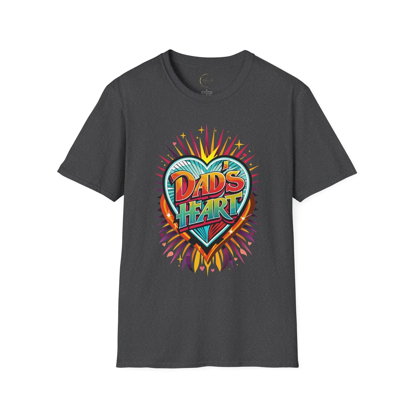 Unisex Softstyle Dad's Heart T-Shirt