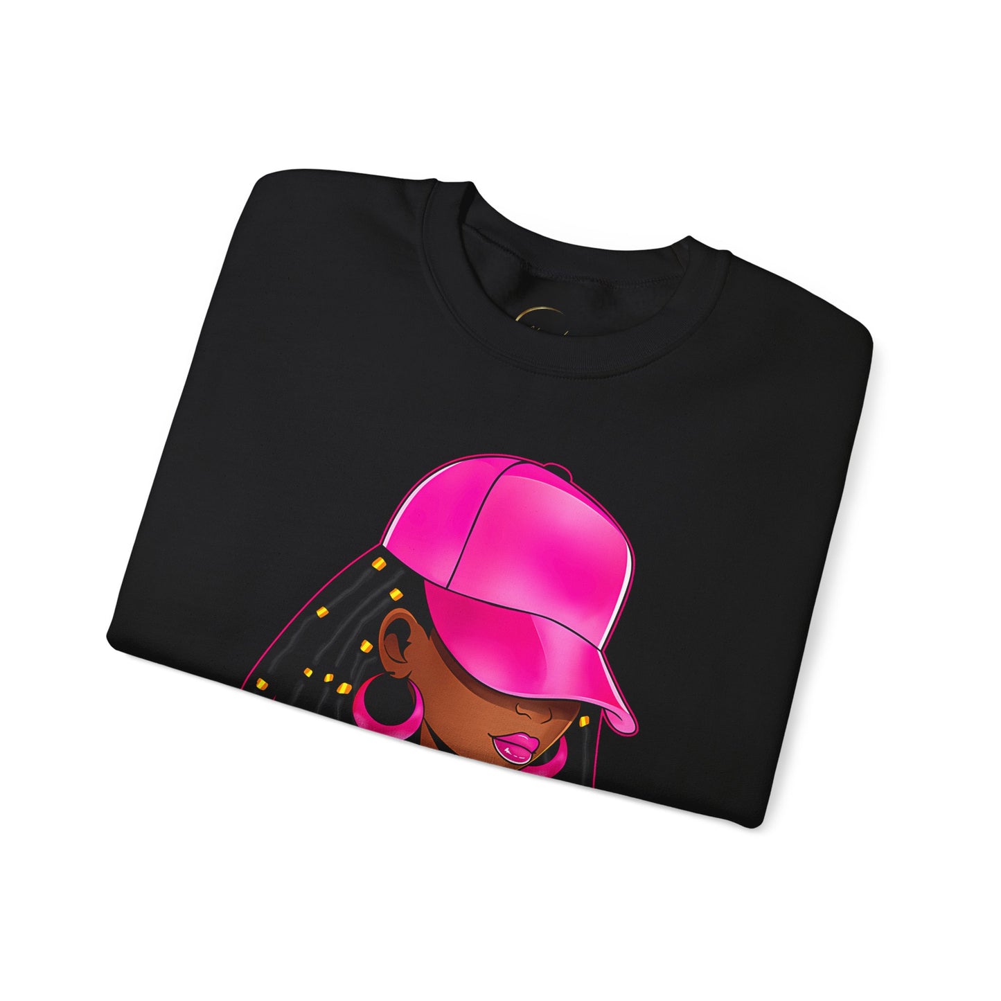 Crewneck Sweatshirt — "Unbothered by Negative Souls" Afrocentric Graphic