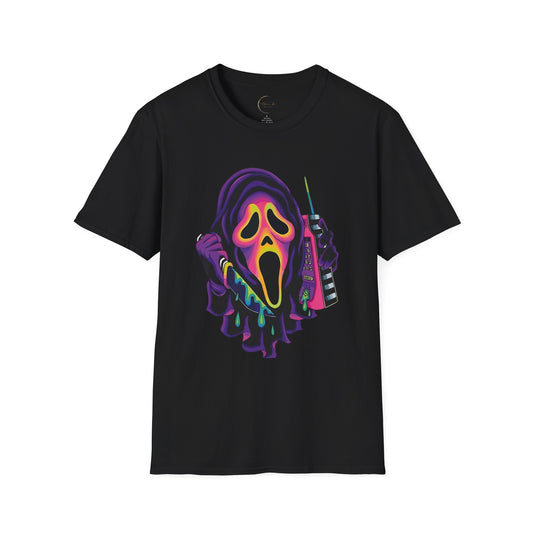 Scream Phone Graphic T-Shirt - Fun Unisex Style